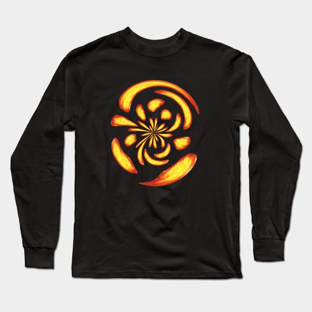 Dancing fire balls Long Sleeve T-Shirt by Gaspar Avila